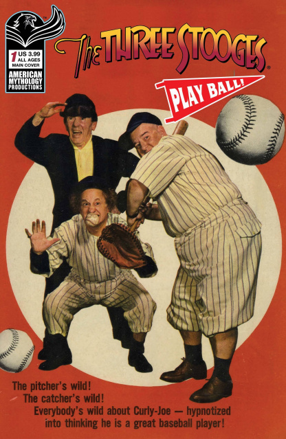 The Three Stooges: Play Ball! #1 (Classic Baseball Photo Cover)