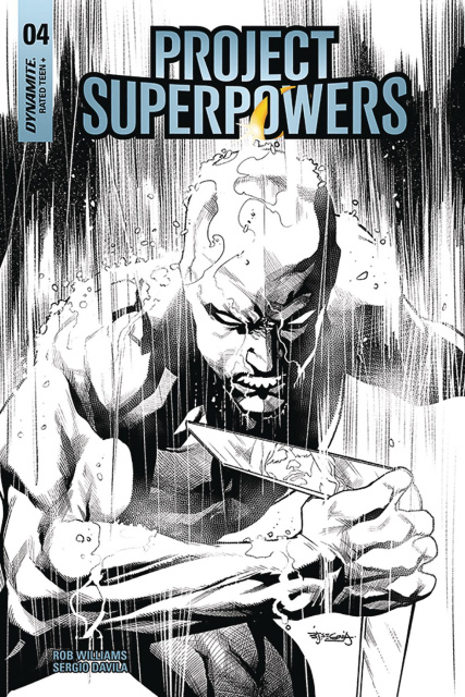 Project Superpowers #4 (20 Copy Segovia B&W Cover)