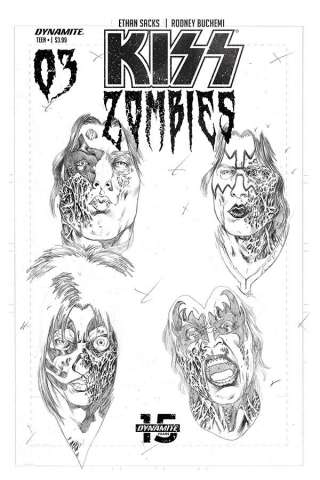 KISS: Zombies #3 (11 Copy Buchemi Pencils Cover)