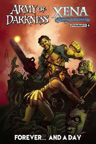 Army of Darkness / Xena: Forever... And a Day #6 (Moritat Cover)