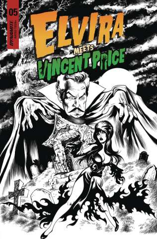 Elvira Meets Vincent Price #5 (25 Copy Acosta Line Cover)