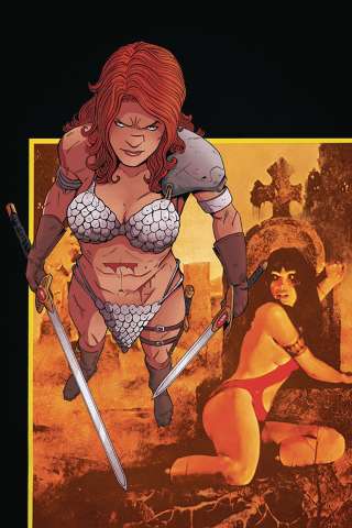 Vampirella / Red Sonja #4 (30 Copy Moss Virgin Cover)