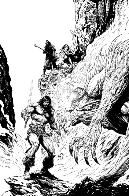 Conan the Barbarian: Battle of the Black Stone #3 (Sharp Cover)