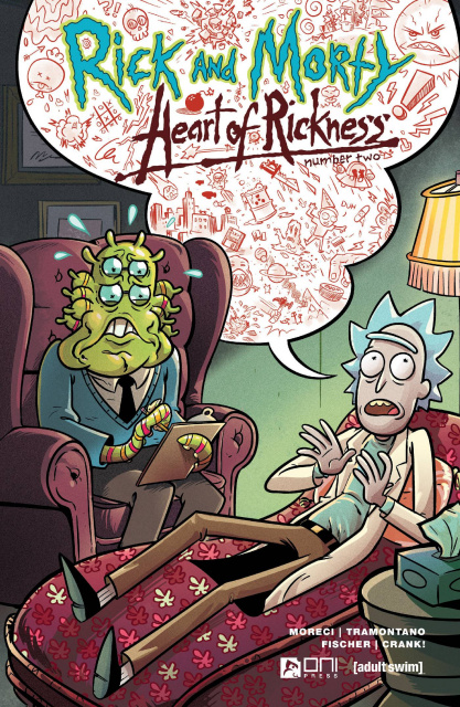 Rick and Morty: Heart of Rickness #2 (Stressing Cover)
