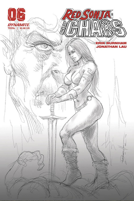 Red Sonja: Age of Chaos #6 (40 Copy Parrillo B&W Cover)