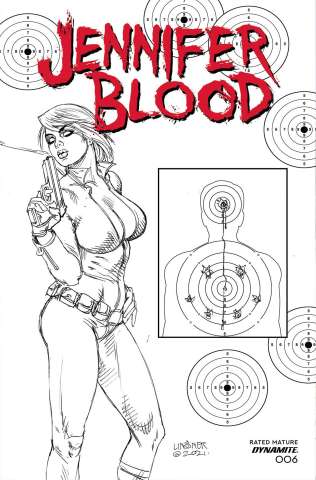 Jennifer Blood #6 (15 Copy Linsner B&W Cover)