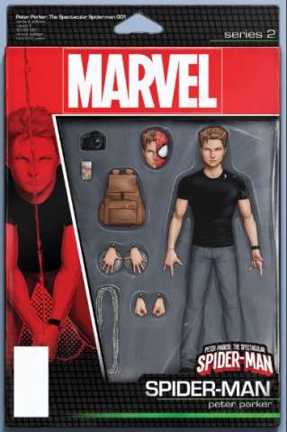Peter Parker: The Spectacular Spider-Man #1 (Christopher Action Figure Cover)