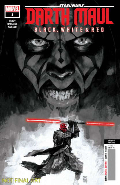 Star Wars: Darth Maul - Black, White & Red #1 (Maleev 2nd Printing)