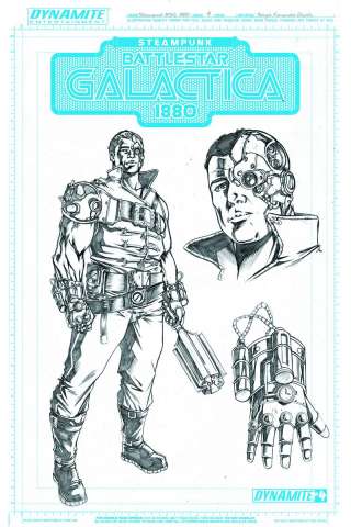 Steampunk Battlestar Galactica: 1880 #4 (10 Copy Concept Art Cover)