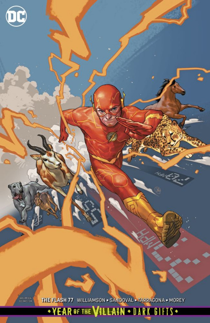 The Flash #77 (Card Stock Dark Gifts Cover)