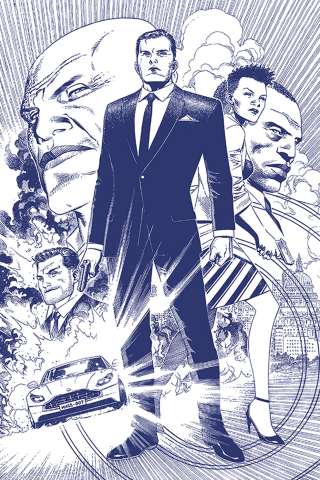 James Bond #1 (15 Copy Cheung B&W Tint Virgin Cover)