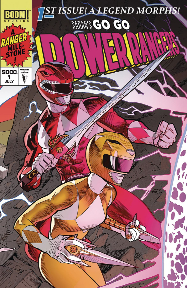 Go, Go, Power Rangers! #1 (Mora SDCC Connecting Cover) | Fresh Comics