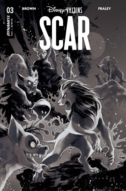 Disney Villains: Scar #3 (15 Copy Darboe B&W Cover)