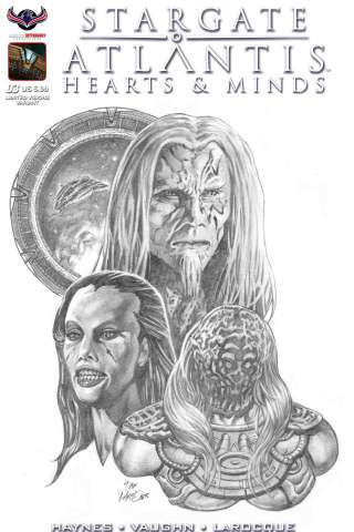Stargate Atlantis: Hearts & Minds #3 (Dan Parsons B/W Cover)