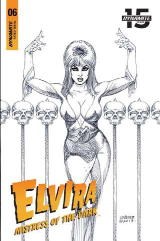 Elvira: Mistress of the Dark #6 (25 Copy Linsner B&W Cover)