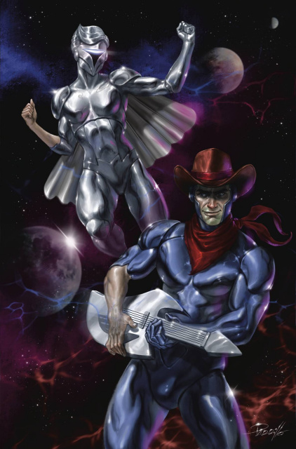 SilverHawks #2 (Parrillo Metal Premium Cover)