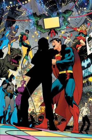Batman / Superman: World's Finest #10 (Dan Mora Holiday Card Stock Cover)