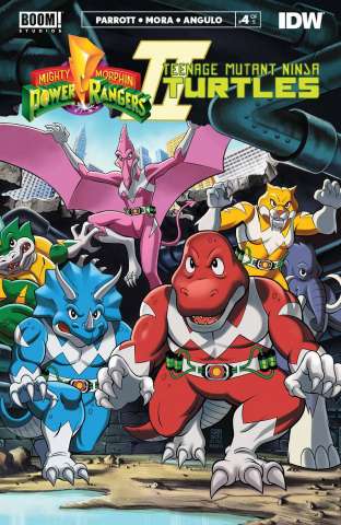 Mighty Morphin Power Rangers / Teenage Mutant Ninja Turtles II #4 (Gibson Cover)