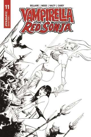 Vampirella / Red Sonja #11 (21 Copy Lee B&W Cover)