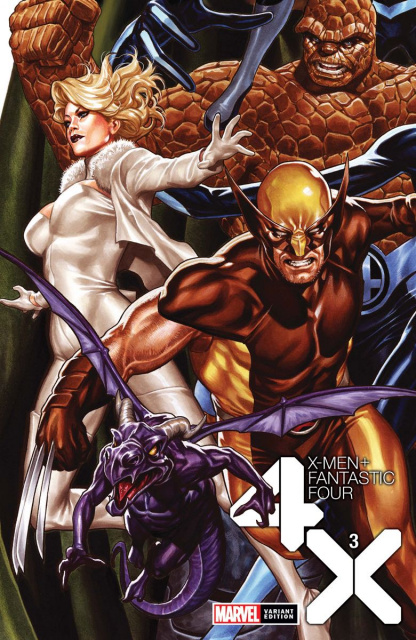 X-Men + Fantastic Four #3 (Brooks Cover)