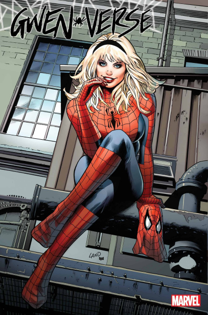 Spider-Gwen: Gwenverse #4 (Land Homage Cover)
