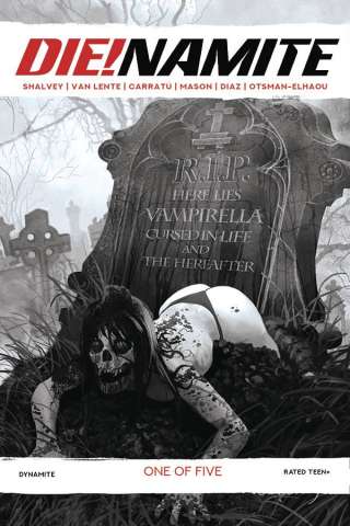DIE!namite #1 (21 Copy Suydam Living Dead Grayscale Cover)
