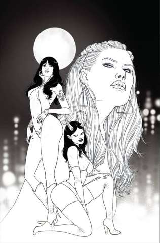 Vampirella vs. Purgatori #2 (40 Copy Musabekov B&W Virgin Cover)