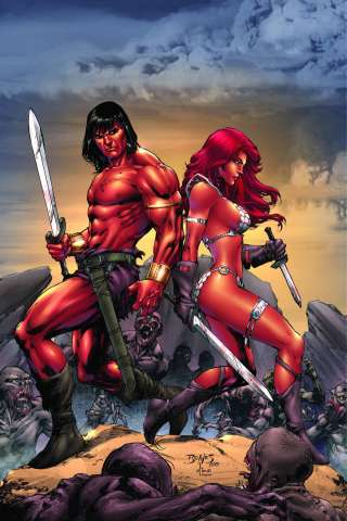 Red Sonja / Conan #2 (Rare Benes Virgin Cover)