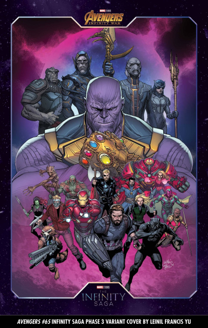 Avengers #65 (Yu Infinity Saga Phase 3 Cover)