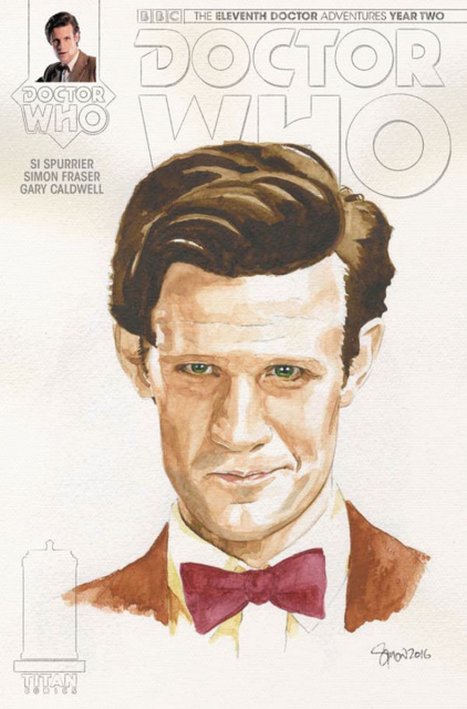Doctor Who: New Adventures with the Eleventh Doctor, Year Two #14 (Myers Watercolor Cover)