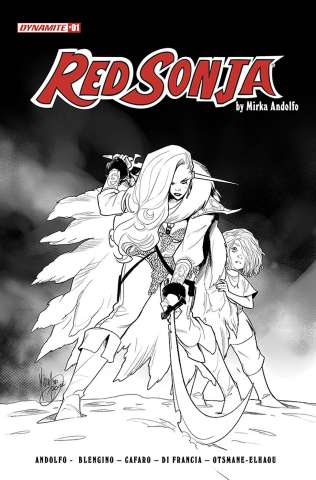 Red Sonja #1 (15 Copy Andolfo B&W Cover)
