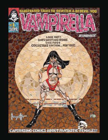 Vampirella Magazine #1 (Facsimile Edition Frazettta Homage Signed Cover)