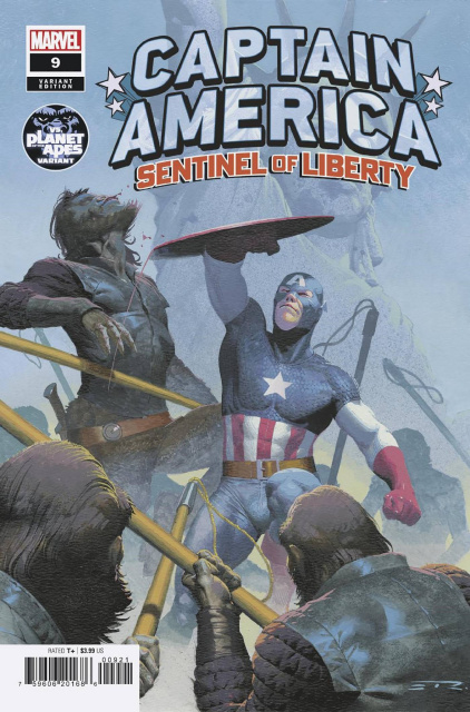 Captain America: Sentinel of Liberty #9 (Planet of the Apes Cover)
