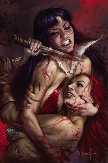 Vampirella vs. Red Sonja #1 (Parrillo Virgin Cover)