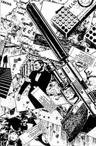 James Bond: Agent of SPECTRE #4 (25 Copy Guice B&W Virgin Cover)