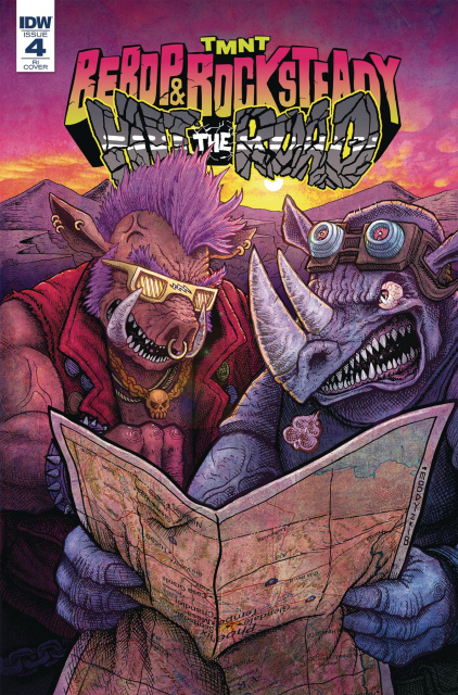 Teenage Mutant Ninja Turtles: Bebop and Rocksteady Hit the Road #4 (10 Copy Cover)