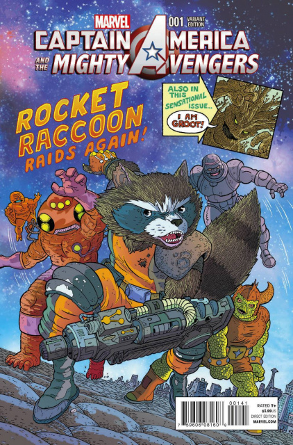 Captain America and the Mighty Avengers #1 (Rocket Racoon Cover)