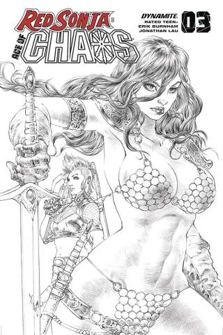 Red Sonja: Age of Chaos #3 (50 Copy Quah Sketch Virgin Cover)