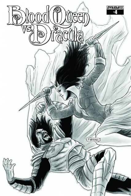 Blood Queen vs. Dracula #4 (15 Copy Neves B&W Cover)