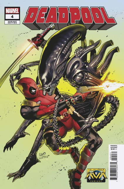 Deadpool #4 (Greg Land Marvel vs. Alien Cover)