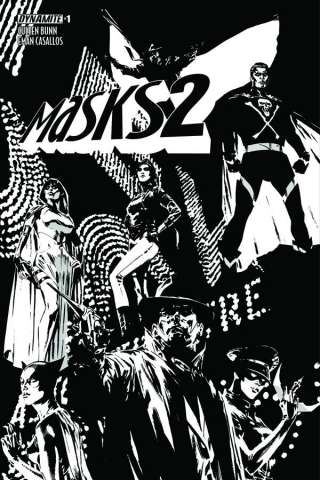 Masks 2 #1 (30 Copy Guice B&W Cover)