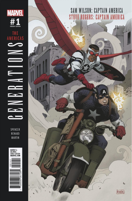 Generations: Captain Americas #1 (Rivera Cover)