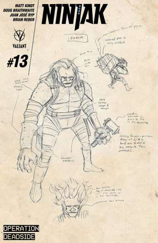 Ninjak #13 (10 Copy Character Design Cover)