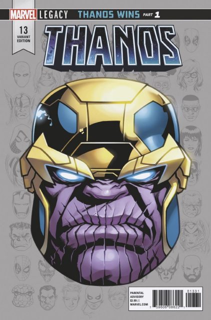 Thanos #13 (McKone Legacy Headshot Cover)
