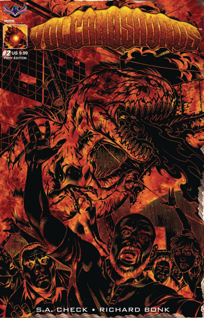 Volcanosaurus #2 (Fiery Cover)