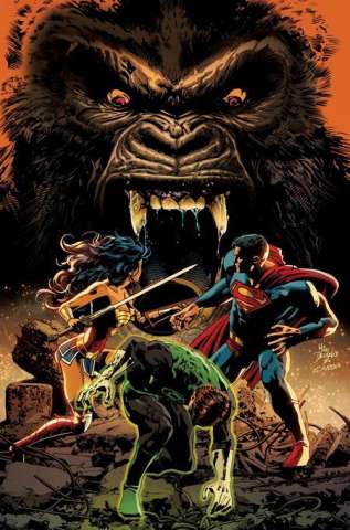 Justice League vs. Godzilla vs. Kong #3 (Mike Deodato Jr. Card Stock Cover)