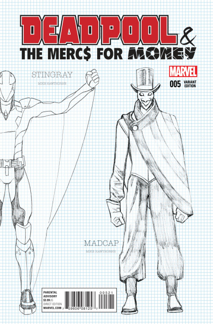 Deadpool and the Mercs For Money #5 (Hawthorne Design Cover)