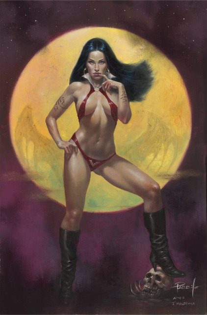 Vampirella: Dead Flowers #1 (Parrillo Metal Premium Cover)