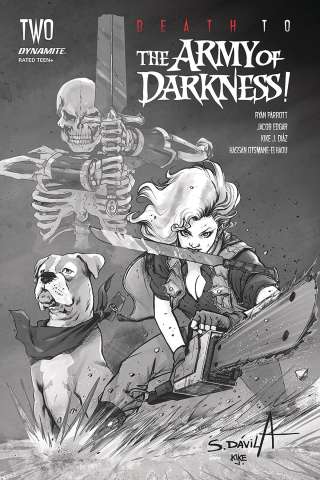Death to the Army of Darkness #2 (40 Copy Davila B&W Cover)