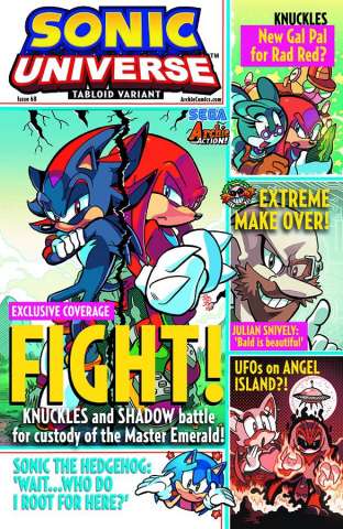 Sonic Universe #68 (Tabloid Cover)
